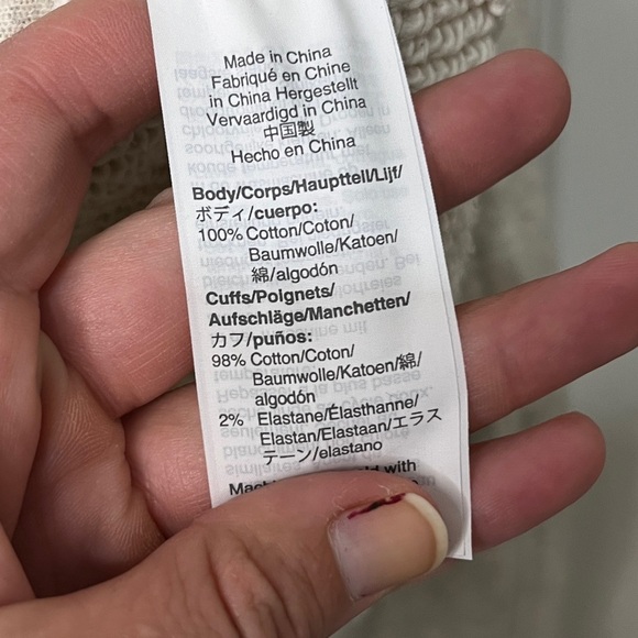 Miles(s) by Madewell Raw Hem Detail Sweatshirt-XS - Picture 3 of 10